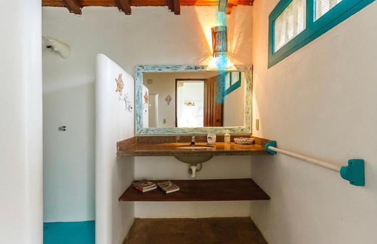 Bed and Breakfast Espelho Bahia Blue House Praia do Espelho Exterior foto